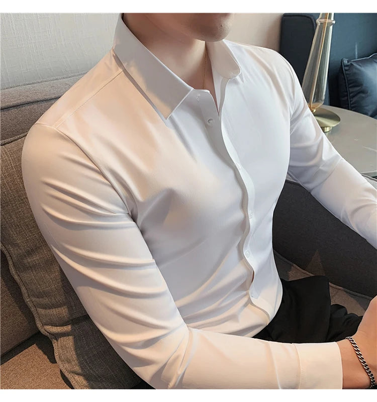 Camisa Social Slim Fit Masculina Premium-BR005
