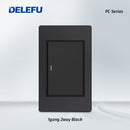 DELEFU Painel PC Fireproof Duplo USB Tipo C Carga Brasil Tomada Padrão Parede P