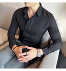 Camisa Social Slim Fit Masculina Premium-BR001