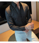 Camisa Social Slim Fit Masculina Premium-BR004