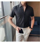 Camisa Social Slim Fit Masculina - Essencial Estilo:BR002