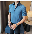 Camisa Social Slim Fit Masculina - Essencial Estilo:BR002