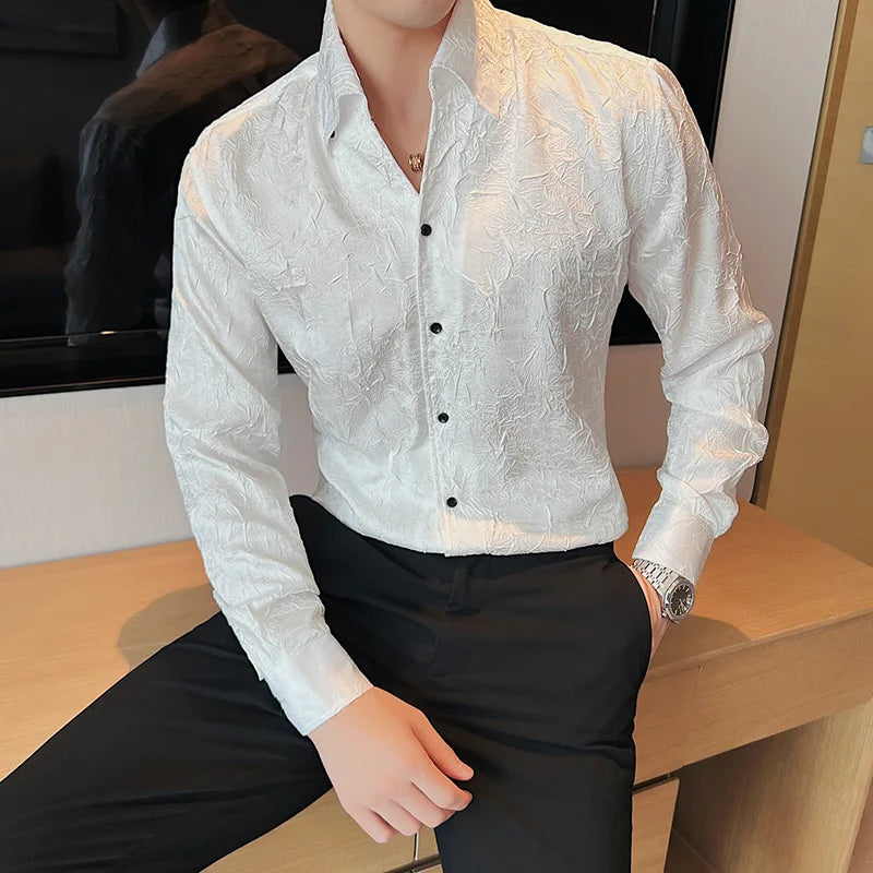 Camisa Social Slim Fit Masculina Premium-BR004