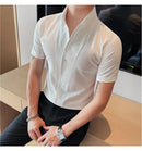 Camisa Social Slim Fit Masculina - Essencial Estilo:BR002