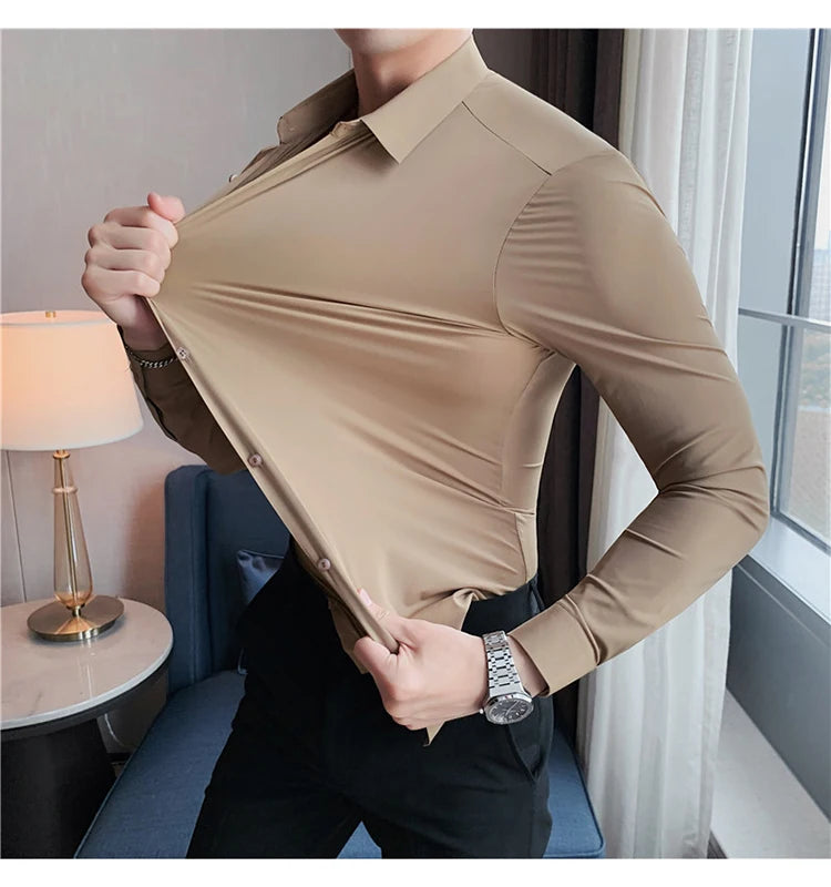Camisa Social Slim Fit Masculina Premium-BR005
