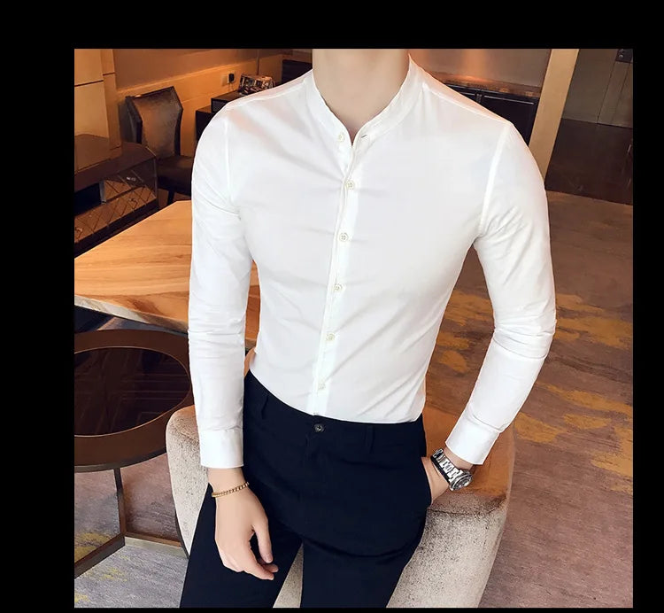 Camisa Social Slim Fit Masculina Premium-BR003