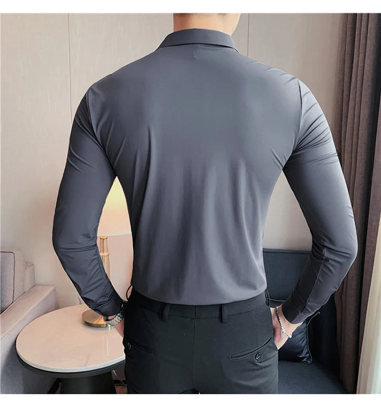 Camisa Social Slim Fit Masculina Premium-BR005