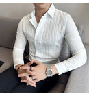 Camisa Social Slim Fit Masculina Premium-BR001