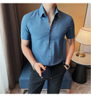 Camisa Social Slim Fit Masculina - Essencial Estilo:BR002