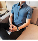 Camisa Social Slim Fit Masculina - Essencial Estilo:BR002