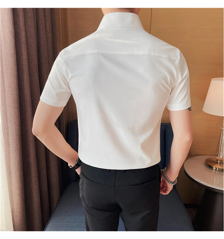 Camisa Social Slim Fit Masculina - Essencial Estilo:BR002