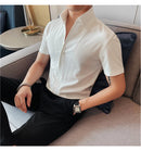 Camisa Social Slim Fit Masculina - Essencial Estilo:BR002