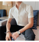 Camisa Social Slim Fit Masculina - Essencial Estilo:BR002