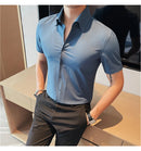 Camisa Social Slim Fit Masculina - Essencial Estilo:BR002