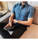 Camisa Social Slim Fit Masculina - Essencial Estilo:BR002