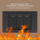 DELEFU Painel PC Fireproof Duplo USB Tipo C Carga Brasil Tomada Padrão Parede P