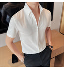Camisa Social Slim Fit Masculina - Essencial Estilo:BR002