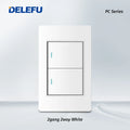 DELEFU-Tomada Interruptor Com Usb Parede 110/220v Padrão 4x2 Carrega Turbo Cor Branca