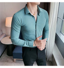 Camisa Social Slim Fit Masculina Premium-BR005