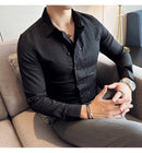 Camisa Social Slim Fit Masculina Premium-BR001