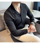 Camisa Social Slim Fit Masculina Premium-BR002