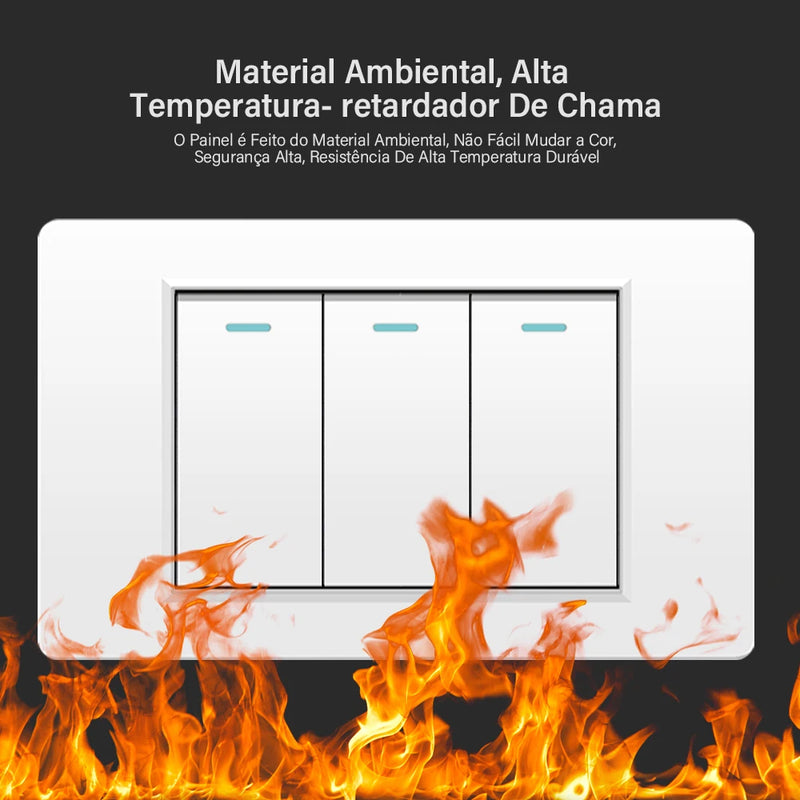 DELEFU-Tomada Interruptor Com Usb Parede 110/220v Padrão 4x2 Carrega Turbo Cor Branca