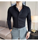Camisa Social Slim Fit Masculina Premium-BR001