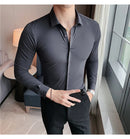 Camisa Social Slim Fit Masculina Premium-BR005