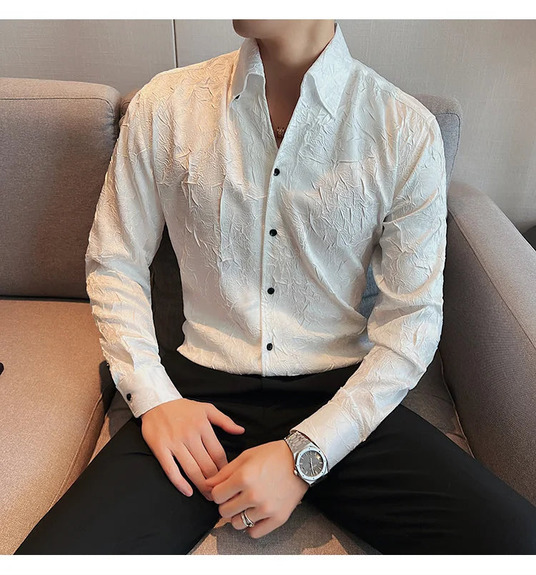 Camisa Social Slim Fit Masculina Premium-BR004