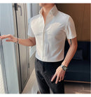 Camisa Social Slim Fit Masculina - Essencial Estilo:BR002