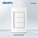DELEFU-Tomada Interruptor Com Usb Parede 110/220v Padrão 4x2 Carrega Turbo Cor Branca