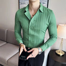 Camisa Social Slim Fit Masculina Premium-BR001