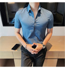 Camisa Social Slim Fit Masculina - Essencial Estilo:BR002