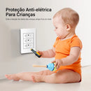 DELEFU-Tomada Interruptor Com Usb Parede 110/220v Padrão 4x2 Carrega Turbo Cor Branca