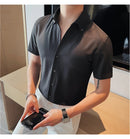Camisa Social Slim Fit Masculina - Essencial Estilo:BR002