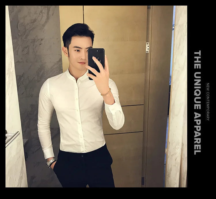 Camisa Social Slim Fit Masculina Premium-BR003