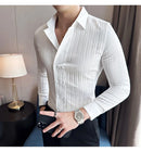 Camisa Social Slim Fit Masculina Premium-BR001