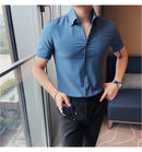 Camisa Social Slim Fit Masculina - Essencial Estilo:BR002