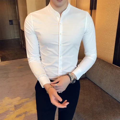 Camisa Social Slim Fit Masculina Premium-BR003