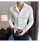 Camisa Social Slim Fit Masculina Premium-BR001