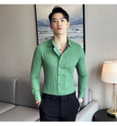 Camisa Social Slim Fit Masculina Premium-BR001