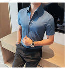 Camisa Social Slim Fit Masculina - Essencial Estilo:BR002